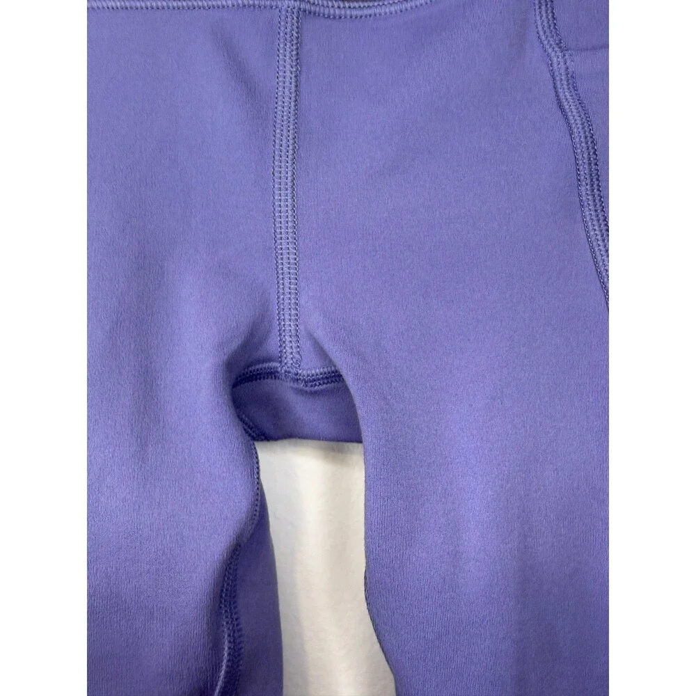 Athleta Girl Stash Your Treasures Purple Bike Shorts XS 6 Pockets Powervita EUC